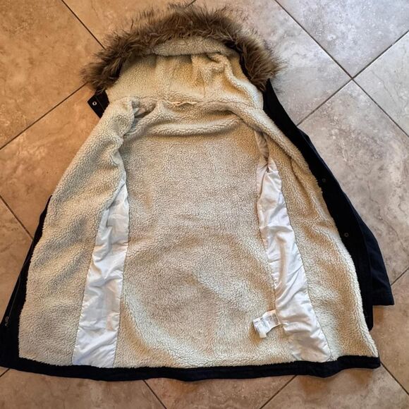 Hollister-co Women's Navy and Black Jacket - Picture 3 of 4